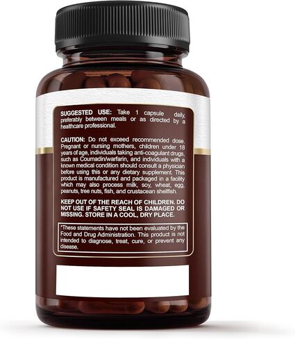 مكمل Nattokinase المتميز لدعم الشرايين - Nattokinase 2000 FU (NSK-SD) بيكنوغينول والرمان والبنجر - 100 مجم Nattokinase لصحة الشرايين والدورة الدموية والقلب والأوعية الدموية - 30 كبسولة in Kuwait