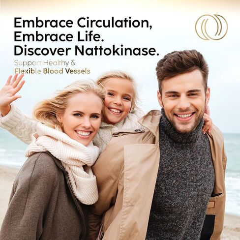 مكمل Nattokinase المتميز لدعم الشرايين - Nattokinase 2000 FU (NSK-SD) بيكنوغينول والرمان والبنجر - 100 مجم Nattokinase لصحة الشرايين والدورة الدموية والقلب والأوعية الدموية - 30 كبسولة in Kuwait