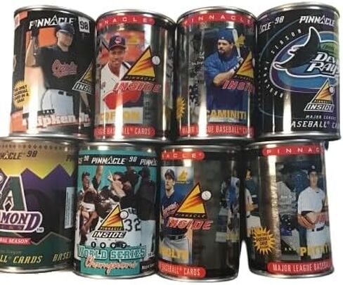 Pinnacle Inside - First Ever Cards in a can Baseball Trading Cards - Contains 10 Cards - Assorted Teams/Players in Saudi Arabia