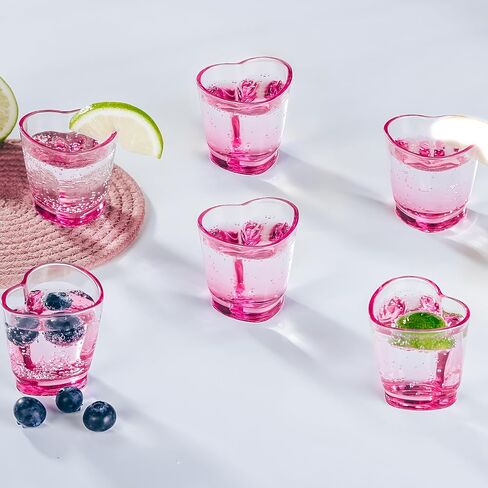 ZZYFGH 6 Pack Shot Glasses Set, 1.5 oz Clear Shot Glass with Heavy Base for Vodka, Whiskey, Tequila, Espressos, Spirits & Liquors in Saudi Arabia