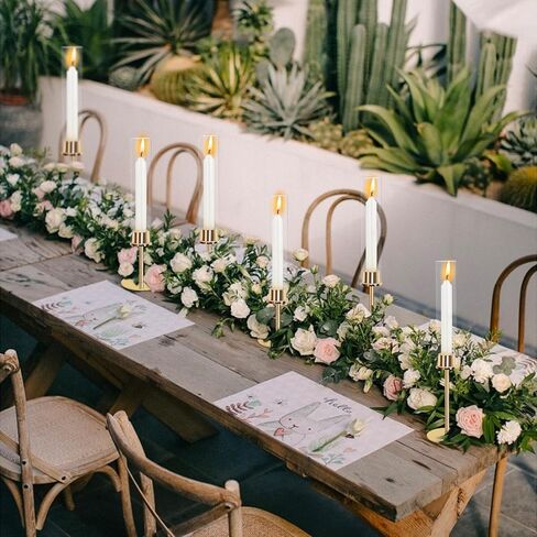 حامل شموع الإعصار الذهبي، حامل شموع زجاجي طويل مع مجموعة من 3، حاملات شمعدان نحاسية لتزيين الطاولة المركزية لحفلات الزفاف وأعياد الميلاد in Kuwait