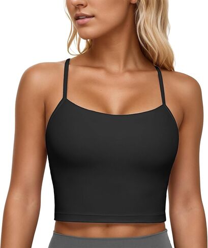 BEGOING Sports Bras for Women Quick-Dry Padded Wirefree Workout Crop Cute Tank Tops Camisole in Saudi Arabia