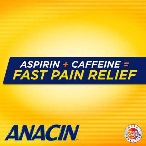 Anacin Fast Pain Relief Pain Reducer Aspirin Tablets, 300 Tablets, (Pack of 3) in Saudi Arabia
