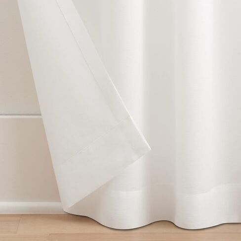 Waverly Serendipity 5 Pinch Pleat Light Filtering Rod Pocket Window Curtain for Living Room (1 Panel), 25 in x 84 in, White in Saudi Arabia