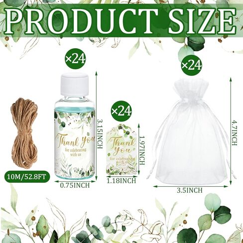 24 مجموعة من غسول الفم بحجم السفر لحفلات الزفاف الصغيرة، غسول الفم غير الكحولي، عبوات طازجة بالنعناع، ​​غسول الفم المحمول، زجاجات غسول الفم الفردية للهدايا، 1 أونصة لكل عبوة in Kuwait