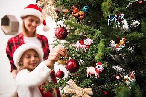 SICOHOME Sloth Christmas Ornaments Wooden Sloth Hanging Decor with Rope for Christmas Tree Decoration Sloth Figurine Decorative Hanging Ornaments Sloth Gifts for Women Sloth Lover Gift Party Supplies in Saudi Arabia