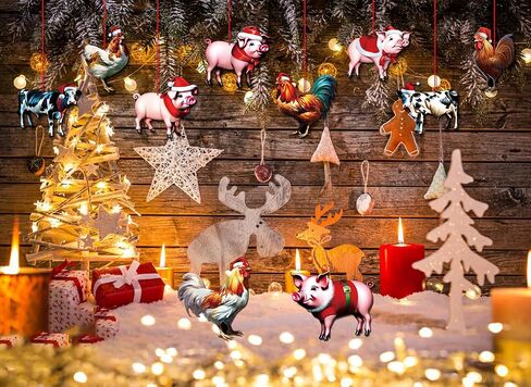 SICOHOME Sloth Christmas Ornaments Wooden Sloth Hanging Decor with Rope for Christmas Tree Decoration Sloth Figurine Decorative Hanging Ornaments Sloth Gifts for Women Sloth Lover Gift Party Supplies in Saudi Arabia
