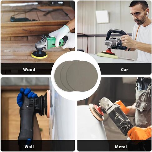 5 Inch 3000 Grit Sandpapers, 25 Pack Wet Dry Sanding Papers, Hook & Loop Sandpaper, Orbital Sander Pads, High Grit Round Flocking Grinding Abrasive Paper for Auto, Wood or Metal Polishing in Saudi Arabia