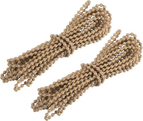 uxcell 2Pcs 5 Meters (5.47 Yards) Roller Blind Bead Chain Cord POM Blinds Pull Bead Chain Accessories Ball Beaded Chain for Vertical Roller Blinds Window Plastic Shutter, Black in Saudi Arabia