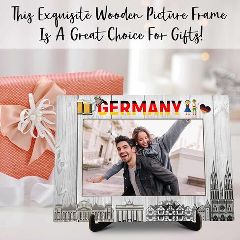 Dubai Pictures Frame, Wooden Desktop Photo Frame with Stand, Dubai Souvenirs For Woman Man, Dubai Family Vacation, Dubai Wedding Gifts, Farmhouse Home Living Room Bedroom Decoration -a62 in Saudi Arabia