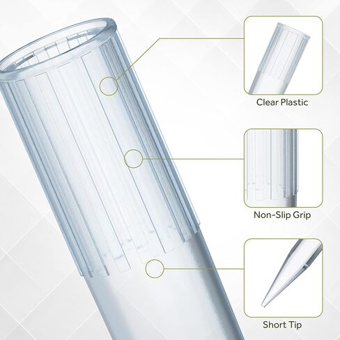 10mL Pipette Tips 100 pcs, 10ml Universal Plastic Pipette Tips, Clear, Non-pyrogenic, DNAse/RNAse Free, Autoclavable,Lab Pipette Tips Small Mouth in Saudi Arabia