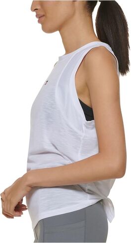 Tommy Hilfiger Sport Womens Tie-Back Mesh Tank Top White XS in Saudi Arabia