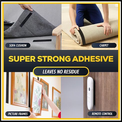 شريط لاصق ذاتي متعدد الأغراض - مشابك ربط وحلقة قوية للغاية - أشرطة قوية صناعية مزدوجة الجوانب - شريط لاصق مدعوم لاحتياجات التثبيت in Kuwait