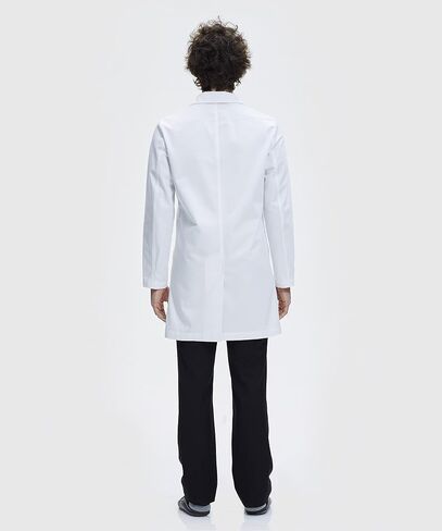 Tailored Lab Coat for Men, Button Closing, 38 Inch Length, White in Saudi Arabia