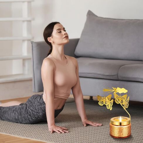 مجموعة هدايا الشموع المعطرة الدوارة من الطائر الطنان لأعياد الميلاد أو الكريسماس أو عيد الشكر أو كهدية فريدة لأمك أو أختك أو صديقتك أو زملائك أو أصدقائك أو صديقك العزيز in Saudi Arabia