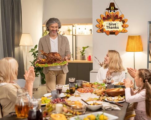لافتة ترحيب الخريف لعيد الشكر، لافتات جدارية للباب الأمامي التركي، زينة لحصاد الخشب، مستلزمات حفلات الخريف والشرفة والفناء (تقدم الشكر-أ) in Kuwait