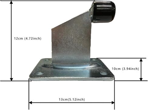 Door Stop Gate Stopper with Base Plate Large Rubber DORTIMATE MX04A Small Heavy Duty gate stop Floor Mounted Slide Gate (H 3.74'') in Saudi Arabia