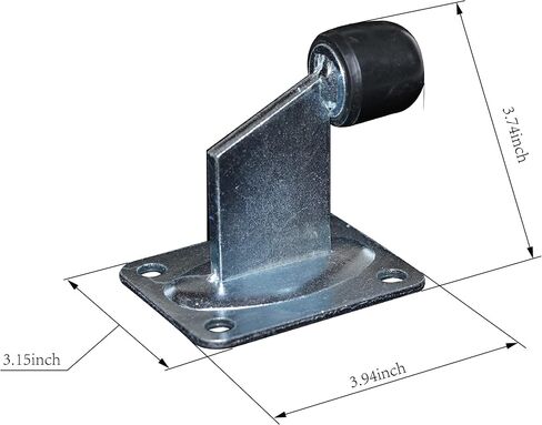 Door Stop Gate Stopper with Base Plate Large Rubber DORTIMATE MX04A Small Heavy Duty gate stop Floor Mounted Slide Gate (H 3.74'') in Saudi Arabia