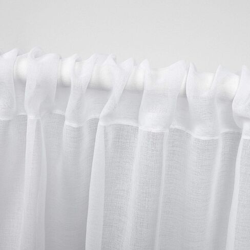 زوج ستائر حصريًا من Home Tassels مزين بجيب قضيب شفاف، مقاس 54 بوصة × 84 بوصة، لؤلؤة سوداء in Kuwait