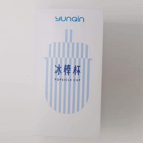 YunQin Cute Water Bottles with Straws, Creative Ice Cream Plastic Popsicle Drink Water Bottles, BPA Free Transparent Water Jug, Adjustable Shoulder Strap, for Outdoor Camping Sports Travel (Blue) in Saudi Arabia