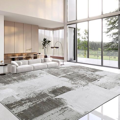 HOMBYS 6x9 ft Modern Patchwork Area Rug for Living Room Bedroom, Large Boho Floor Carpet with Non-Slip Backing for Indoor Office Dining Room, Abstract Home Deco, Machine Washable in Saudi Arabia