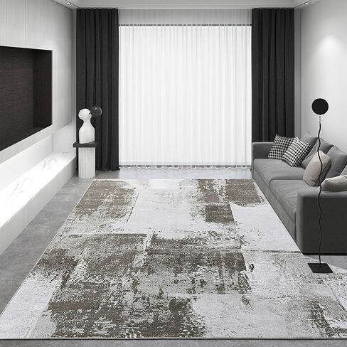 HOMBYS 6x9 ft Modern Patchwork Area Rug for Living Room Bedroom, Large Boho Floor Carpet with Non-Slip Backing for Indoor Office Dining Room, Abstract Home Deco, Machine Washable in Saudi Arabia