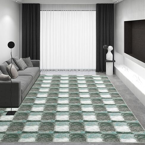 HOMBYS 6x9 ft Modern Patchwork Area Rug for Living Room Bedroom, Large Boho Floor Carpet with Non-Slip Backing for Indoor Office Dining Room, Abstract Home Deco, Machine Washable in Saudi Arabia