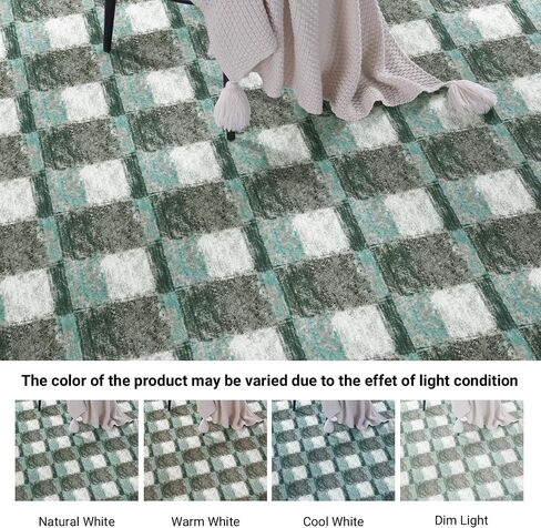 HOMBYS 6x9 ft Modern Patchwork Area Rug for Living Room Bedroom, Large Boho Floor Carpet with Non-Slip Backing for Indoor Office Dining Room, Abstract Home Deco, Machine Washable in Saudi Arabia
