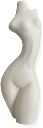 Female Body Vase. 7.5", 9" Tall, Ceramic Vase for Flowers, Home Decor, Pampas Grass. Boho, Stylish, Farm-House, Minimal, Modern, Decorative Vase. Minimalist, Female Form (Tall Slender) in Saudi Arabia