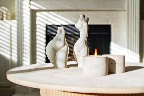 Female Body Vase. 7.5", 9" Tall, Ceramic Vase for Flowers, Home Decor, Pampas Grass. Boho, Stylish, Farm-House, Minimal, Modern, Decorative Vase. Minimalist, Female Form (Tall Slender) in Saudi Arabia