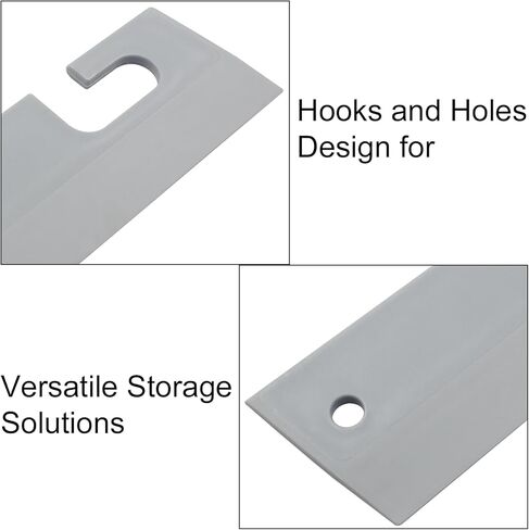قطعتان من ممسحة السيليكون البيضاء - شفرة مياه فعالة لتنظيف أسطح المطبخ، والحوض، وزجاج مرايا الحمام، ونوافذ السيارة - أداة تنظيف مرنة للشفرة المائية in Kuwait