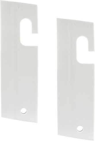 2 Pcs White Silicone Squeegee - Efficient Water Blade for Cleaning Kitchen Countertops, Sink, Bathroom Shower Mirrors Glass, Car Windows - Flexible Waterblade Cleaner Tool in Saudi Arabia