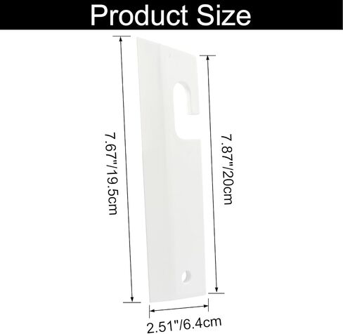 2 Pcs White Silicone Squeegee - Efficient Water Blade for Cleaning Kitchen Countertops, Sink, Bathroom Shower Mirrors Glass, Car Windows - Flexible Waterblade Cleaner Tool in Saudi Arabia