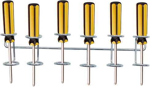 9 * 2 * 1.77 بوصة 6 قطع من أدوات Pegboard الفضية منظم أدوات لوحة ربط الحديد ملحقات Pegboard لمتجر السوبر ماركت والمستودع وغرفة تخزين منضدة العمل in Kuwait