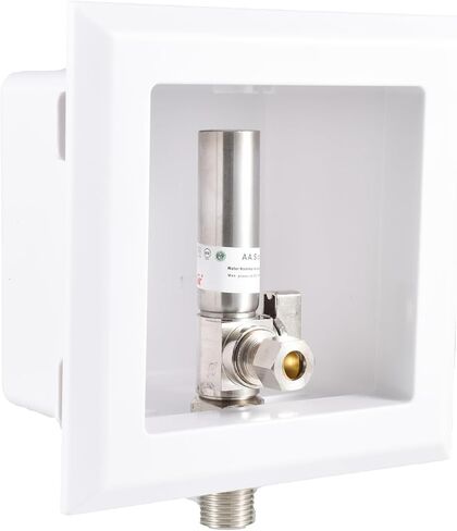 EFIELD Sweat Pre-assembled Dishwasher Outlet Box, 1/2-Inch MIP Inlet with Installed 1/4-Turn Stop Angle Valve With Stainless Steel Water Hammer Arrestor in Saudi Arabia