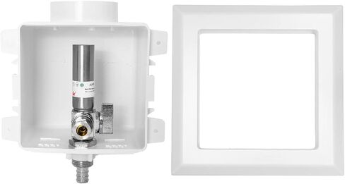 EFIELD Sweat Pre-assembled Dishwasher Outlet Box, 1/2-Inch MIP Inlet with Installed 1/4-Turn Stop Angle Valve With Stainless Steel Water Hammer Arrestor in Saudi Arabia