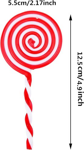 10 قطع عيد الميلاد مصاصة زخرفة شجرة عيد الميلاد زخرفة الأبيض والأحمر عيد الميلاد عيد الميلاد زينة عيد الحب in Kuwait