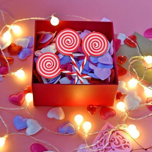 10 قطع عيد الميلاد مصاصة زخرفة شجرة عيد الميلاد زخرفة الأبيض والأحمر عيد الميلاد عيد الميلاد زينة عيد الحب in Kuwait