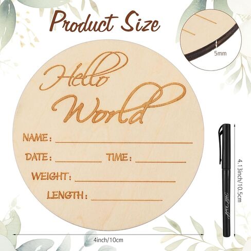 6 قطع خشبية لإعلان الطفل من هيلبان مع 6 أقلام، لافتة إعلان الولادة للمستشفى، لوحة إعلان 4 بوصة لأسماء الأطفال الجدد، علامات مرحبا بالعالم لحديثي الولادة، دعائم صور لحفلات استقبال المولود الجديد in Kuwait