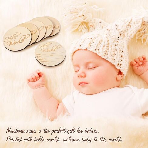 6 قطع خشبية لإعلان الطفل من هيلبان مع 6 أقلام، لافتة إعلان الولادة للمستشفى، لوحة إعلان 4 بوصة لأسماء الأطفال الجدد، علامات مرحبا بالعالم لحديثي الولادة، دعائم صور لحفلات استقبال المولود الجديد in Kuwait