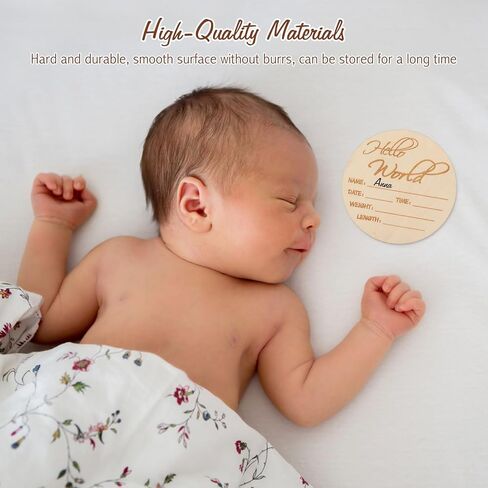 6 قطع خشبية لإعلان الطفل من هيلبان مع 6 أقلام، لافتة إعلان الولادة للمستشفى، لوحة إعلان 4 بوصة لأسماء الأطفال الجدد، علامات مرحبا بالعالم لحديثي الولادة، دعائم صور لحفلات استقبال المولود الجديد in Kuwait