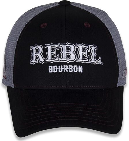 Kyle Busch #8 NASCAR 2024 Rebel Sponsor Black Gray Mesh Racing Snapback Hat in Saudi Arabia