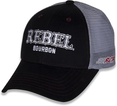 Kyle Busch #8 NASCAR 2024 Rebel Sponsor Black Gray Mesh Racing Snapback Hat in Saudi Arabia