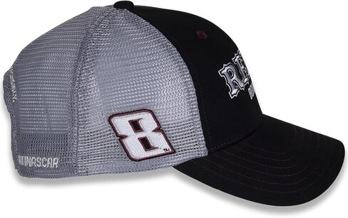 Kyle Busch #8 NASCAR 2024 Rebel Sponsor Black Gray Mesh Racing Snapback Hat in Saudi Arabia