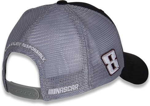 Kyle Busch #8 NASCAR 2024 Rebel Sponsor Black Gray Mesh Racing Snapback Hat in Saudi Arabia
