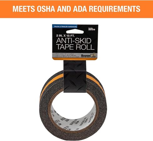 Buyers Products AST215 Anti-Skid Tape, 2" x 15', Traction Tape for Stairs, Grip Tape for Steps in Saudi Arabia