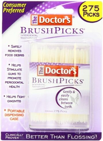 The Doctor's BrushPicks Interdental Toothpicks, 275 Picks (Pack of 3) in Saudi Arabia