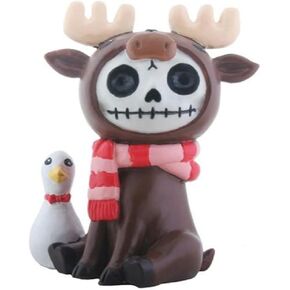 YTC Furrybones Spruce Moose with Duck Character Themed Decorative Figurine