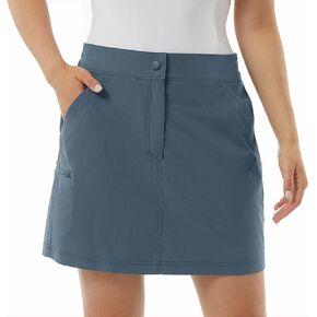 32 Degrees Cool Womens Lightweight Tech Skort (US, Alpha, X-Small, Regular, Regular, Vintage Indigo)