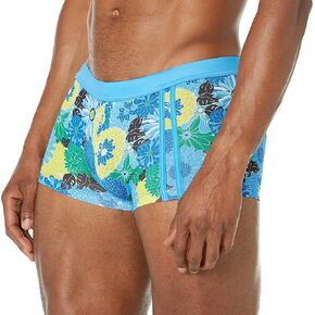 Jack Adams Men's Standard Bali Swim Trunk, Summer Flower-Milano Blue